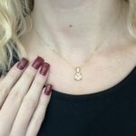 Αλυσίδα με ροζ πέτρα