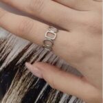 Δαχτυλίδι με γεωμετρικά σχήματα