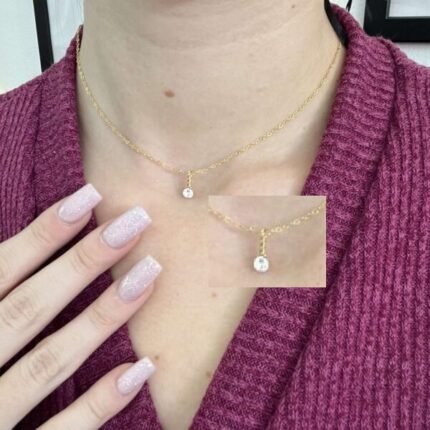 Αλυσίδα με ιριδίζουσα πέτρα