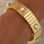 Βραχιόλι χρυσό με πέρλες