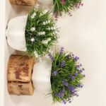 Διακοσμητικό τεχνητό  γλαστράκι λεβάντα