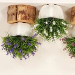 Διακοσμητικό τεχνητό  γλαστράκι λεβάντα