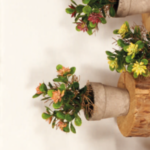 Διακοσμητικό τεχνητό  γλαστράκι ανθάκια