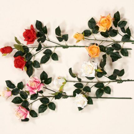 Διακοσμητικό τεχνήτο κλαδί τριαντάφυλλο