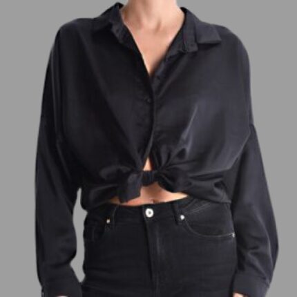 Πουκάμισο satin με κουμπιά