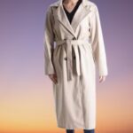 Γυναικεία καπαρντίνα δερματίνη με κουμπιά