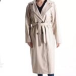 Γυναικεία καπαρντίνα δερματίνη με κουμπιά